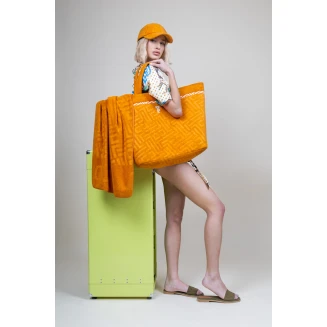 Τσάντα Παραλίας 40x68x40 Feel And Touch Icon Curry