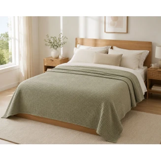 Κουβέρτα Πικέ Μονή 160x240 Le Blanc Reactive Sanforized 100% Cotton Grey