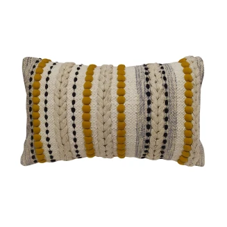 Μαξιλάρι Διακοσμητικό 30x50 Κόμβος Sparsh Natural With Mustard
