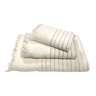 Πετσέτα Μπάνιου 70x140 Le Blanc Πεννιέ Ζακάρ 550gr Paros White