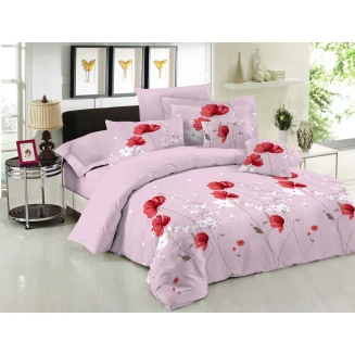 Σεντόνια Σετ Μονά 170x270 Le Blanc Premium Anemone Pink