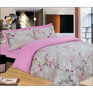 Σεντόνια Σετ Μονά Με Λάστιχο 100x200+33 Le Blanc Premium Pink Rose