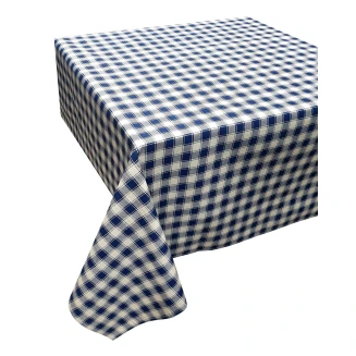 Τραπεζομάντηλο 140x180 Κόμβος Καρό Design-1 Blue