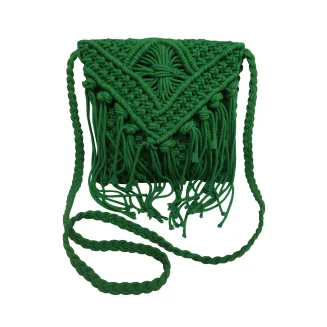 Τσάντα Macrame Κόμβος 25x20 Green