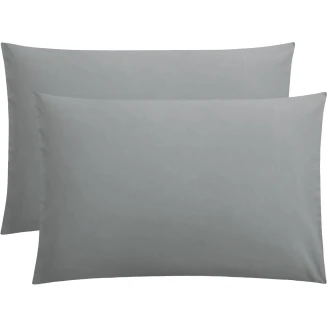 Μαξιλαροθήκες Σετ 2 Τεμαχίων 50x70 Le Blanc Μονόχρωμες Grey