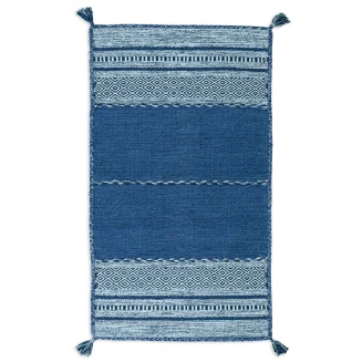 Χαλί Βαμβακερό 120x180 Kouliscarpets Mykonos Blue