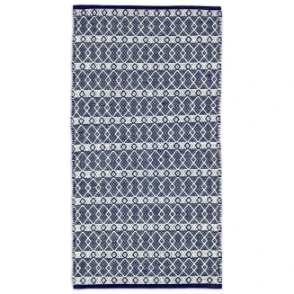 Πατάκι Βαμβακερό 070x200 Kouliscarpets Santorini Blue