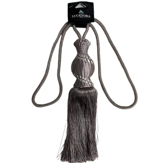 Δέστρα Κουρτίνας Με Φούντα Και Σχέδιο DNJHP-Ροζ Lucktora