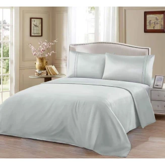 Παπλωματοθήκη Σετ Μονόχρωμη - Γκρί Μονό-160x220CM Lucktora