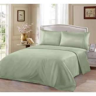 Παπλωματοθήκη Σετ Μονόχρωμη - Πράσινο Μονό-160x220CM Lucktora