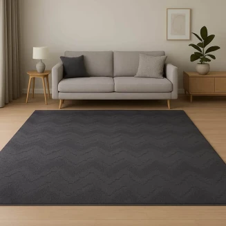 Χαλί Ύφανση Ζακάρ με Κυματιστό Σχέδιο - 160X230CM -12 Lucktora