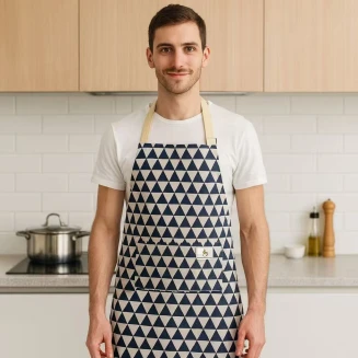 Lucktora Ποδιά Κουζίνας SJMM Μπλέ Σκούρο