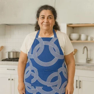 Lucktora Ποδιά Κουζίνας YHZS Μπλέ