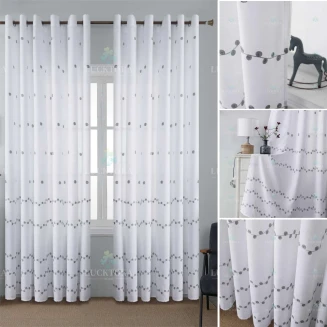 Κουρτίνα Με Κρίκους 270X270cm Lucktora A6014-2 Γκρί