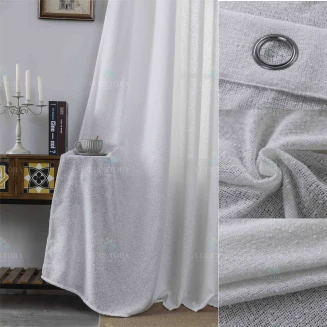 Κουρτίνα Με Κρίκους 270X275CM Lucktora A6046 12 Λευκό