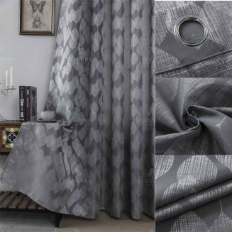 Κουρτίνα Με Κρίκους 280X260CM Lucktora A6047 11 Γκρί