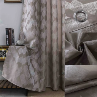 Κουρτίνα Με Κρίκους 280X260CM Lucktora A6047 4 Καφέ