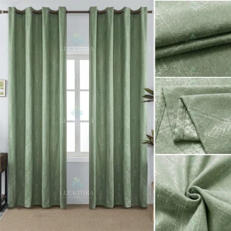 Κουρτίνα Με Κρίκους 140X270CM Lucktora AD6015 5 Μέντα