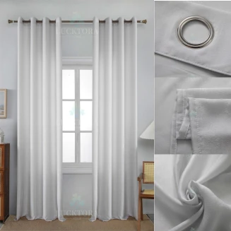 Κουρτίνα Με Κρίκους 140X290CM Lucktora AD6341 17 Γκρί