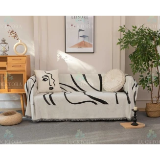Ριχτάρι 180x280CM Lucktora Chenille C8 12 Μαύρο