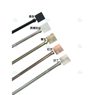 Κουρτινόξυλο Φ19Mm Μονό 120-210Cm - Jhzf Ασημι Ματ Πτυσσόμενο Lucktora