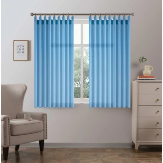 Κουρτίνα Με Τρέσσα 200x150CΜ Lucktora K6030 7 Μπλέ