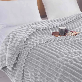Κουβέρτα Fleece-Ριγέ -6 220X240CM Lucktora