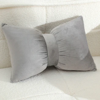 Διακοσμητικο Μαξιλαρι Bow Silver (50Χ35) Melinen