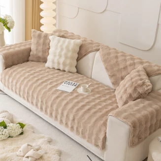 Γούνινο Ανώστρωμα Καναπέ 70x210 Τριθέσιο Melinen Biscuit Beige