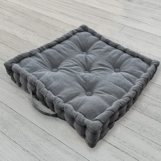 Μαξιλάρι Δαπέδου 45x45x10 Melinen Hart Dark Grey