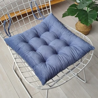 Μαξιλάρι Καρέκλας 40x40 Melinen Cord Blue