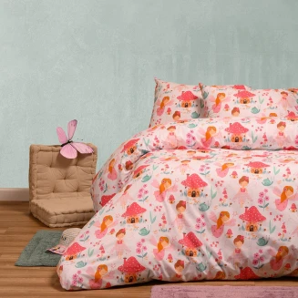 Παπλωματοθήκη Μονή 165x245 Melinen Kids Line Magic Pink