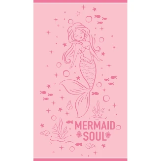 Πετσέτα Θαλάσσης Παιδική 70x120 Melinen Ariel Pink