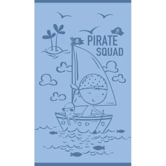 Πετσέτα Θαλάσσης Παιδική 70x120 Melinen Pirate Squad Blue