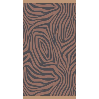 Πετσέτα Θαλάσσης 86x160 Melinen Zebra Dark Grey
