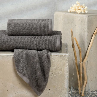 Πετσέτες Σετ 3 Τεμ. Melinen Haus Dark Grey