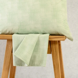 Σεντόνι Σετ 2 Τεμ. Μονό Με Λάστιχο 100x200+32 Melinen Casual Line Mini Gianna Grey-Aqua