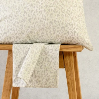 Σεντόνι Σετ 2 Τεμ. Μονό Με Λάστιχο 100x200+32 Melinen Casual Line Mini Leo Aqua-Grey