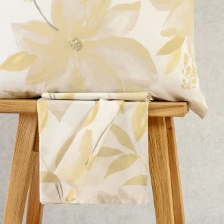 Σεντόνι Σετ 3 Τεμ. King Size Με Λάστιχο 180x200+32 Melinen Casual Line Mini Giulia Ochre