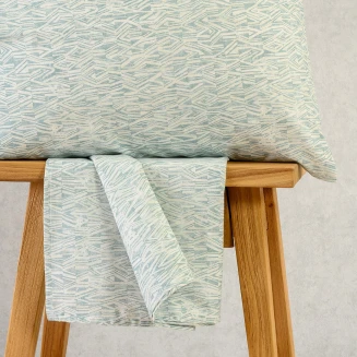Σεντόνι Σετ 3 Τεμ. King Size Με Λάστιχο 180x200+32 Melinen Casual Line Mini Rafaelo Petrol