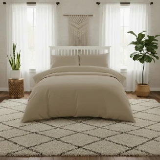 Σεντονι Υπερδιπλο Με Λάστιxο 160X200 Lavish Satin Beige Melinen