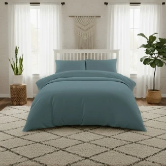 Σεντονι Υπερδιπλο Με Λάστιxο 160X200 Lavish Satin Dark Aqua Melinen