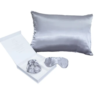 Σετ Δώρου 3 Τεμαχίων Melinen Pure Silk Dark Grey