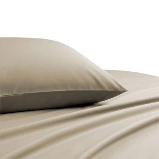 Σετ Μαξιλαροθηκες 53X72 Lavish Satin Beige Melinen