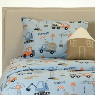 Μαξιλαροθήκες Σετ Φανελένιες 53x72 Melinen Winter Line Kids Bob Blue