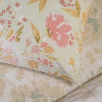 Σετ Μαξιλαροθηκες Πανωσέντονου Anabelle Aqua Casual Line (50X70) Melinen