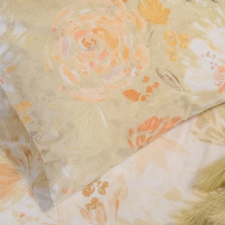 Σετ Μαξιλαροθηκες Πανωσέντονου Anabelle Beige Casual Line (50X70) Melinen