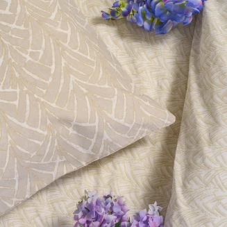 Σετ Μαξιλαροθηκες Πανωσέντονου Coral Light Grey Ultra Line (50X70) Melinen