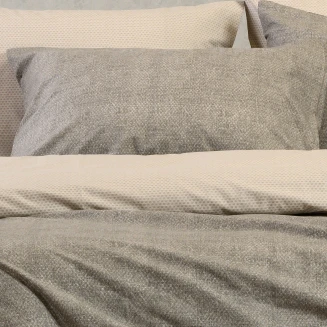 Μαξιλαροθήκες Σετ 2 Τεμαχίων Πανωσέντονου 50x70 Melinen Ultra Line Luca Grey