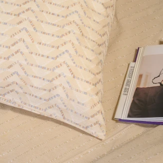 Σετ Μαξιλαροθηκες Πανωσέντονου Paris Ochre Ultra Line (50X70) Melinen